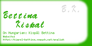bettina kispal business card